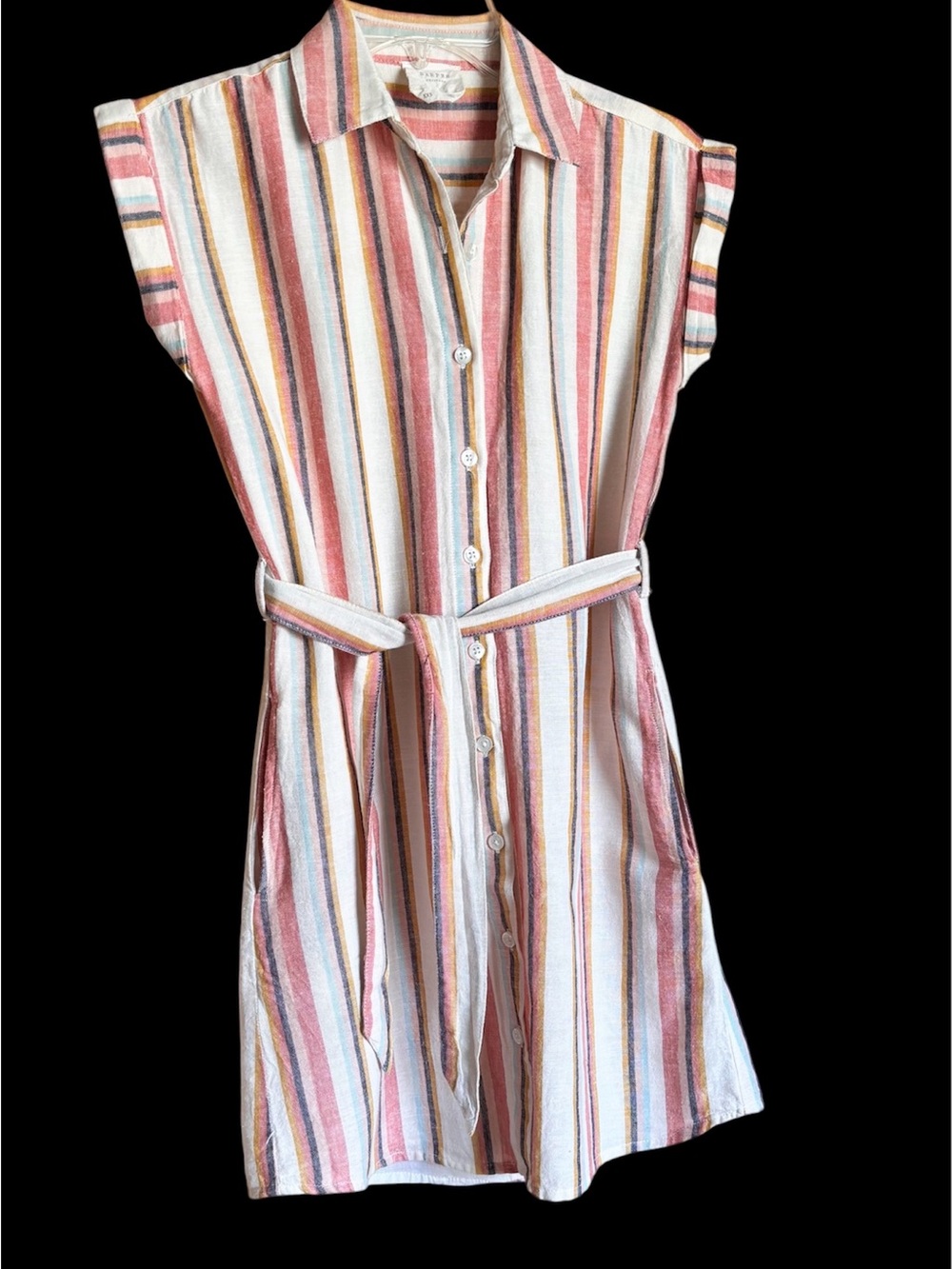 Francesca’s Harper Heritage Striped Shirt Dress Size XXS